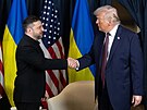 Volodymyr Zelenskyj a Donald Trump v Davosu (22. ledna 2026)