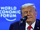 Donald Trump p�i projevu na 56. výro�ním zasedání Sv�tového ekonomického fóra v...