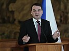 Ministr zahrani�í na tiskové konferenci promluvil o své komunikaci s...