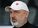 Slávistický trenér Jind�ich Trpi�ovský v utkání s Pafosem.