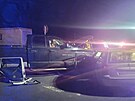 Tragick� nehoda dod�vky Dodge a �kody Octavie u Krnova, p�i kter� zem�el 68let�...