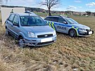 Policist� vytla�ili ze silnice v�z, kter� pron�sledovali. (27. ledna 2026)