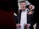 P�edseda Sn�movny a SPD Tomio Okamura po jendnání mandátového a imunitního...