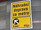 Provoz ��sti linky metra C omezil st�et soupravy s mu�em. (20. ledna 2026)