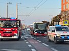 V pra�sk�ch Let�anech narazil autobus do sloupu. (20. ledna 2026)
