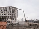 Demoli�n� stroje za�aly v Brn� 22. ledna 2026 bourat nikdy nedokon�enou...