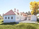 Takhle by m�l cel� komplex podle p�edstav architekt� a vyhotoven� vizualizace...