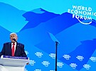 Americký prezident Trump kárá zem� Evropy na 56. setkání Sv�tového ekonomického...
