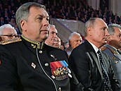 �éf ruské tajné slu�by GRU Igor Kos�ukov na archivním snímku s Vladimirem...