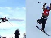 �vancer p�i skoku z rampy p�i�el o jednu ly�i, p�esto jízdu dokon�il