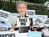 Protest v Pa�í�i za férové zdan�ní bohatých (28. zá�í 2025)