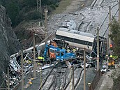 Následky �elezni�ní nehody u �pan�lského Adamuzu (20. ledna 2026)