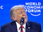 Prezident Donald Trump hovo�í b�hem 56. výro�ního zasedání Sv�tového...