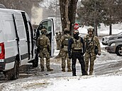 Federální agenti ICE b�hem zásahu v Saint Paul v Minnesot�. (16. ledna 2026)