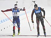 Michal Kr�má� fini�uje v závod� s hromadným startem v Novém M�st� na Morav� na...