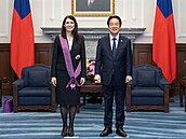 Markéta Pekarová Adamová dostala od tchajwanského prezidenta �ád zá�ící hv�zdy....