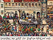 Poprava na Starom�stském nám�stí. v tomto p�ípad� zachycuje dobový...