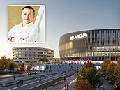 DD Arena. Vizualizace pardubické hokejové a multifunk�ní haly, která má pojmout...