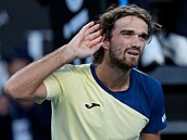 Tomá� Machá� slaví postup do t�etího kola Australian Open.