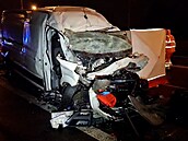 U Brna se srazil nákla�ák s dodávkou. Nehoda má tragické následky