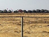 Ruská vojenská základna na leti�ti v Kámi�lí v syrské provincii Hasaka. (12....