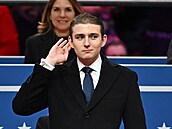 Syn amerického prezidenta Donalda Trumpa Barron (20. ledna 2025)