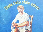 Z natá�ení filmu Království mýdlových bublin - dobová reklama zna�ky Schicht