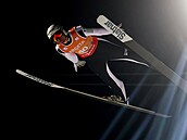 Domen Prevc b�hem mistrovství sv�ta v letech v Oberstdorfu