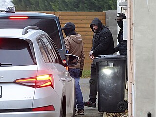 Zátah. Fotografie ze zadr�ení zápasníka Karlose Vémoly.