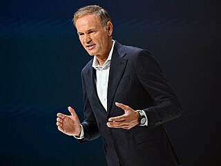 Oliver Blume, p�edseda p�edstavenstva koncernu Volkswagen na autosalonu IAA v...