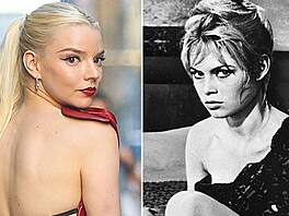 Here�ky Anya Taylor-Joy a Brigitte Bardotová ve v�ku dev�tadvaceti let.