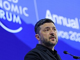 Ukrajinský prezident Volodymyr Zelenskyj se ú�astní zasedání Sv�tového...