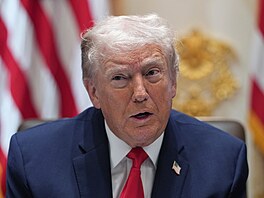 Americký prezident Donald Trump b�hem jednání svého kabinetu. (29. ledna 2026)
