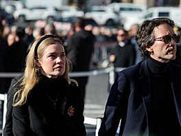 Modelka Natalia Vodianova a generální �editel Dioru Antoine Arnault.