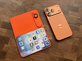 Model mo�né podoby chystaného ohebného iPhonu vyti�t�ný na 3D tiskárn�