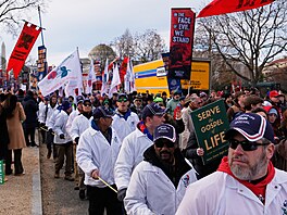 Pochod pro �ivot (March for Life) v americkém Washingtonu, D.C. (23. ledna 2026)