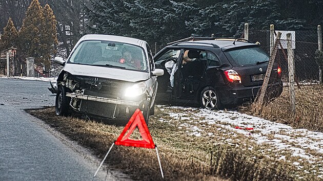Nehody zap���in�n� ledovkou u St�elic na Brn�nsku. (23.ledna 2026)