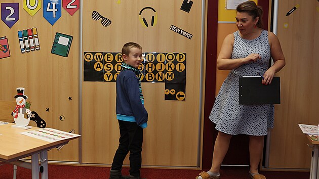 Na z�pis do prvn� t��dy v karvinsk� Z�kladn� �kole Prameny bylo p�ihl�eno kolem �ty�iceti d�t�. (20. ledna 2026)