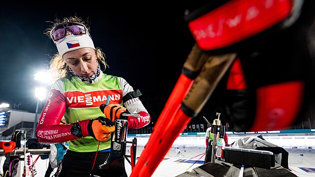 Jessica Jislov�, �lenka �esk� �ensk� reprezentace p�i jednom z tr�nink�. (21. ledna 2026)