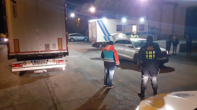 Tureck� kamion si celn�ci vytipovali na d�lni�n�m �seku nedaleko Jihlavy.