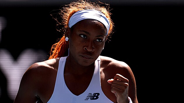 La tenista estadounidense Coco Gauffov está jugando los octavos de final del Abierto de Australia.