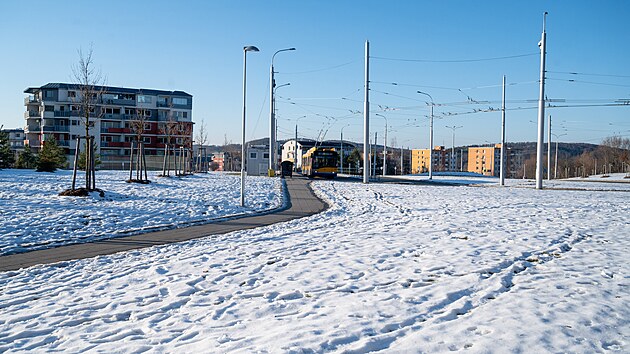 Zl�nsk� radnice chyst� napojen� kruhov� k�i�ovatky na Kocand� na s�dli�ti Ji�n� Svahy na ��st Podles�. (leden 2026)