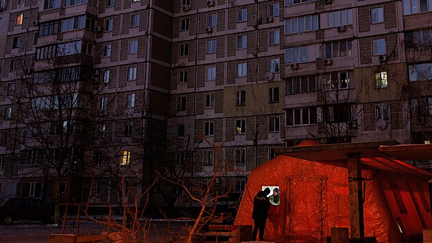 Ukrajinsk� hlavn� m�sto Kyjev su�uj� v�padky elekt�iny. (20. ledna 2026)