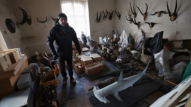 Historik a tiskov� mluv�� Slezsk�ho zemsk�ho muzea v Opav� David V�hala v barokn�m skvostu Bl�cher�v pal�c, kter� se za�ne opravovat. (26. ledna 2026)