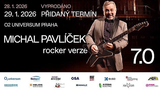 Michal Pavl��ek oslav� sv� sedmdes�t� narozeniny hned dv�ma unik�tn�mi koncerty v pra�sk�m O2 universu