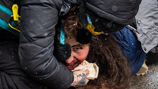 Ameri�t� feder�ln� agenti zasahuj� v Minneapolisu. (21. ledna 2026)