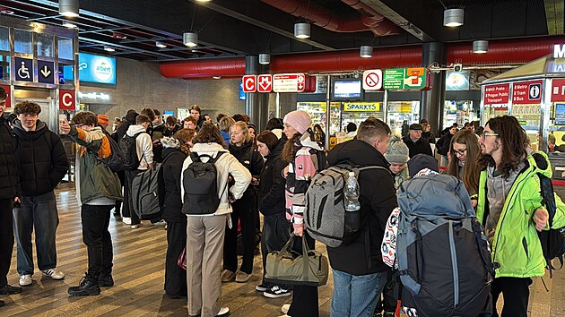 Provoz ��sti linky metra C omezil st�et soupravy s mu�em. (20. ledna 2026)