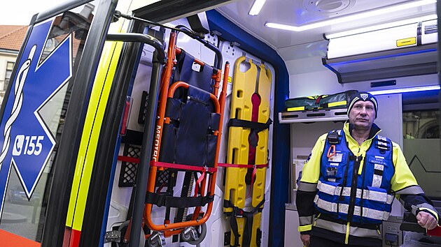 Nov� evakua�n� vozidlo pra�sk� z�chranky. (22. ledna 2026)