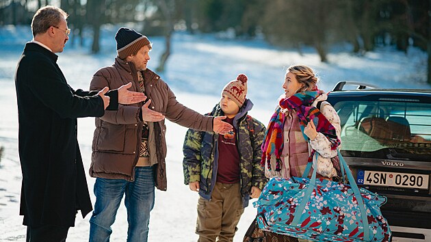 Nat��en� komedie N�co jako rodina na z�mku v Luk�ch nad Jihlavou.