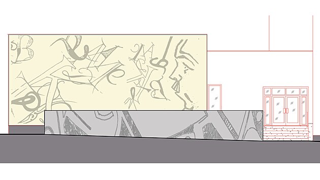 Takto m� vypadat fas�da MethodKy po dokon�en�. Dekor z�skaj� i betonov� bo�nice u z�bradl�.